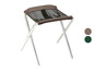 Ein faltbarer Campingstuhl mit Mesh-Sitz.