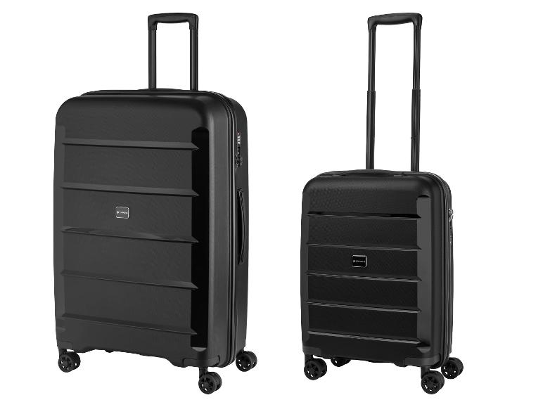 Zwei schwarze Topmove Koffer, einer groß und einer klein.