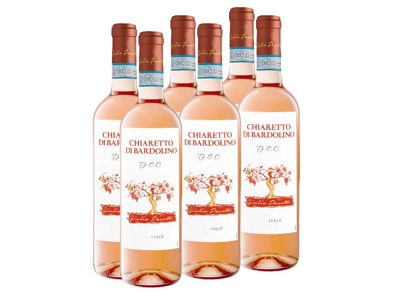 6 x 0,75-l-Flasche Weinpaket Bardolino Chiaretto DOC trocken, Roséwein