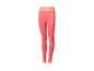 Pinke und orangefarbene Sportleggings mit strukturierten Details.