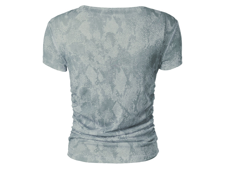 Gehe zu Vollbildansicht: esmara® Damen Mesh-T-Shirt mit modischem Snake-Print, grün - Bild 3