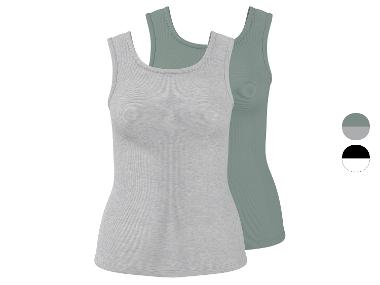 esmara® Damen Gerippte Tops, 2 Stück