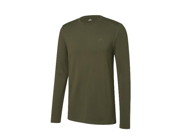 Crivit olivgrünes Langarm-Sportshirt