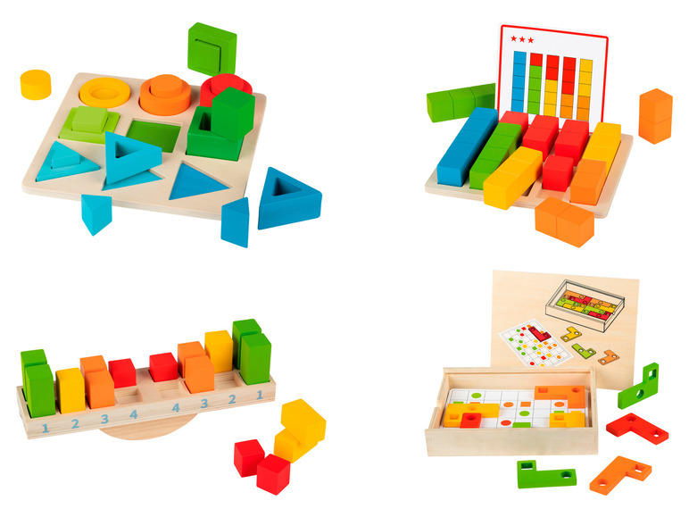 Gehe zu Vollbildansicht: Playtive Lernspiel aus Holz, nach Montessori-Art - Bild 1
