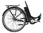 ZÜNDAPP Z510 E-Cityrad Damenrad, Seitenansicht des Hinterrads, Kette und Pedale