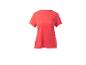 Korallenfarbenes kurzärmeliges Sport-T-Shirt für Damen