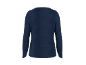 Dunkelblaues Damen-Langarmshirt, Rückansicht