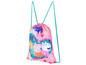 Ein rosa Peppa Pig Rucksack mit Kordelzug