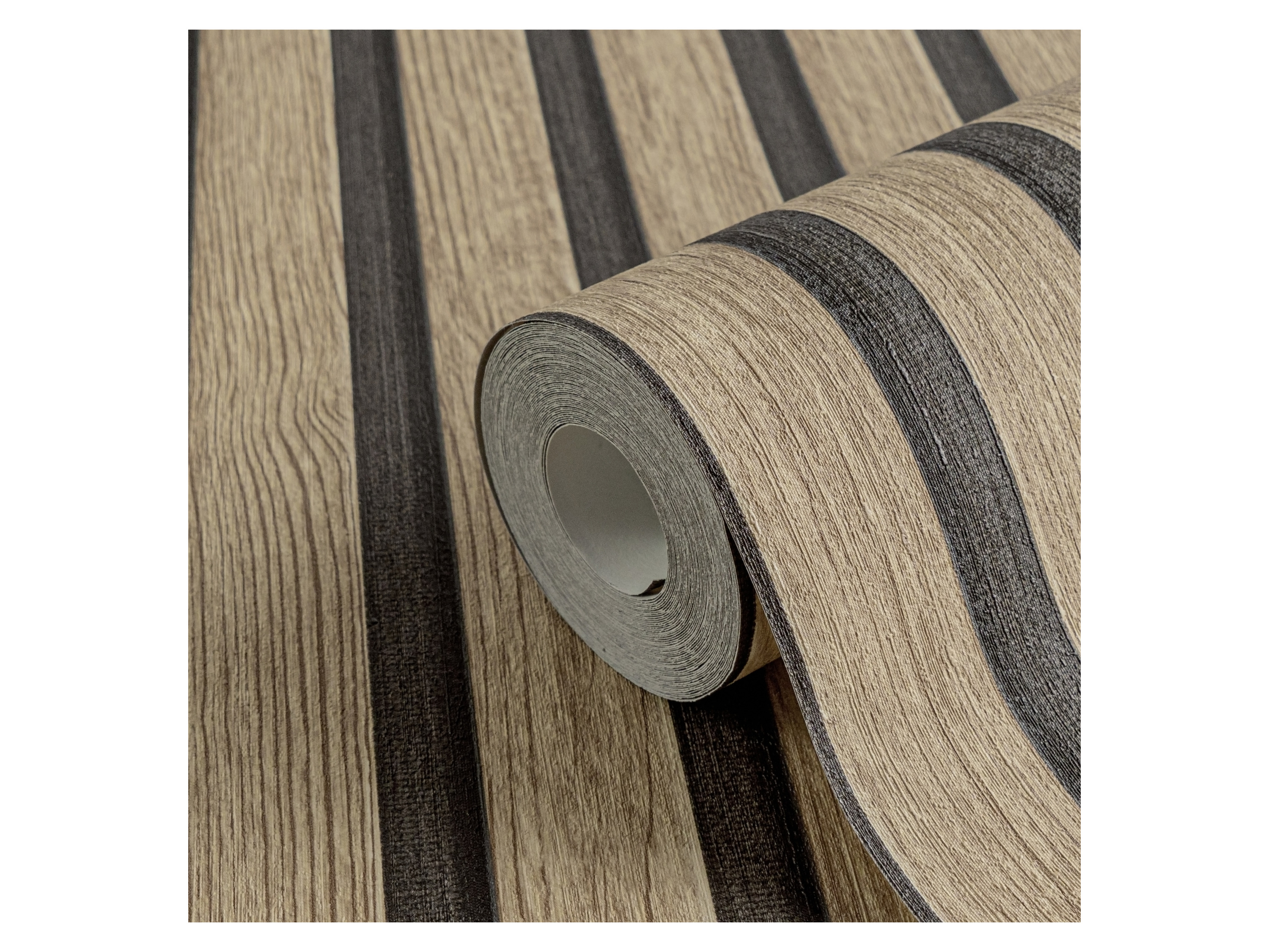 AS CRÉATION Vliestapete (Warmbeige Naturholz, 10,05 x 0,53 m) – Bild 2 von 4
