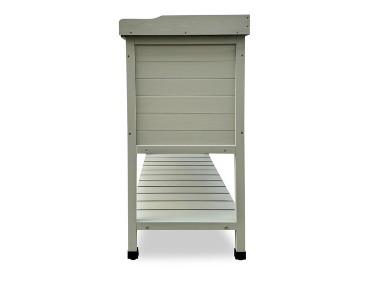 Pflanztisch mit Ablage und Schrank, 98 x 48 x 97 cm, aus Holz