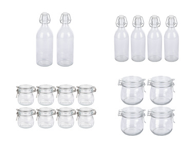 ERNESTO® Bügelverschluss-Gläser / -Flaschen, mit Silikondichtung
