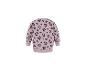Rosa Sweatshirt mit Leopardenmuster und Herzmotiven