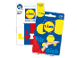 Zwei Geschenkkarten mit dem Ladenlogo und dem Text „Lidl lohnt sich“.