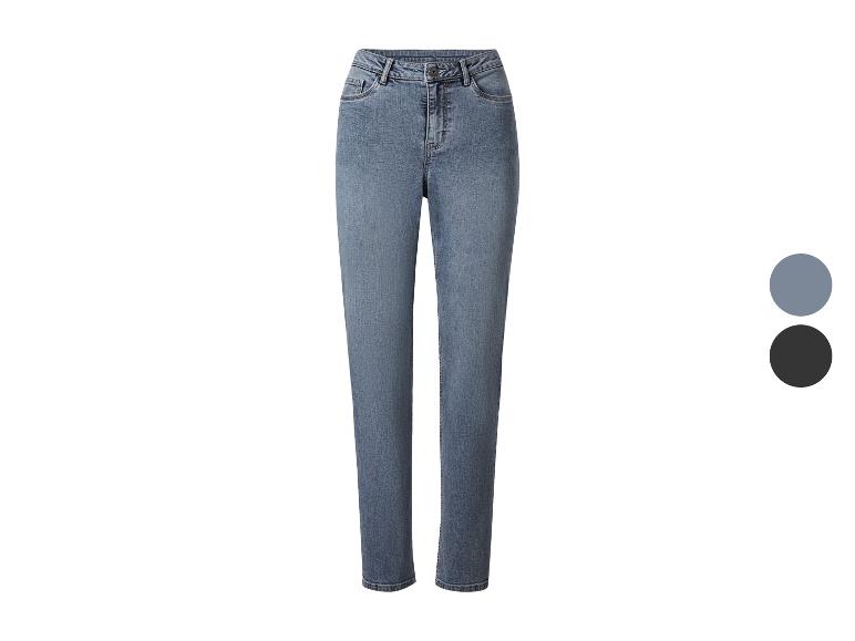 Blaue Jeans mit zwei Farboptionen: Blau und Schwarz.