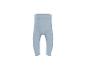 Hellblaue gerippte Baby-Leggings