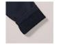 Teil einer dunkelblauen Hose mit Fleecefutter.