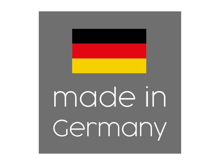 Hergestellt in Deutschland: deutsche Flagge.