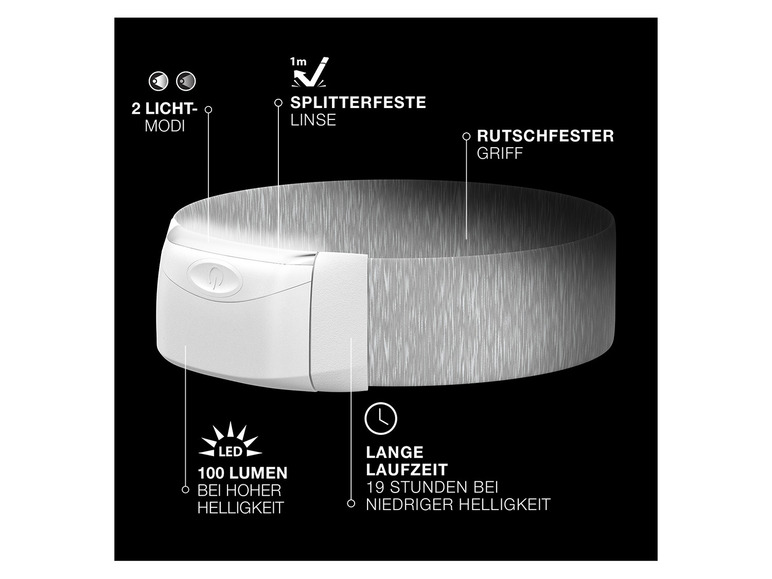 Gehe zu Vollbildansicht: Energizer Kopf Taschenlampe Headband Headlamp - Bild 6