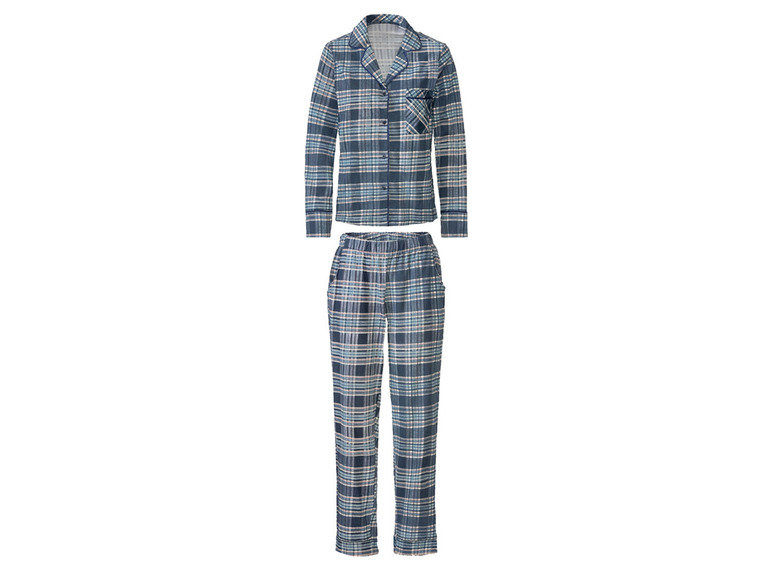 Gehe zu Vollbildansicht: esmara Damen Pyjama aus weicher, wärmender Flanell-Qualität - Bild 2