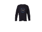 Dunkelblaues Kinder-Langarmshirt mit dem Schriftzug „GOOD MORNING BREAKFAST CLUB“.