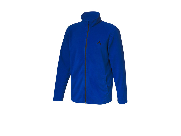 Blaue Fleecejacke mit Reißverschluss