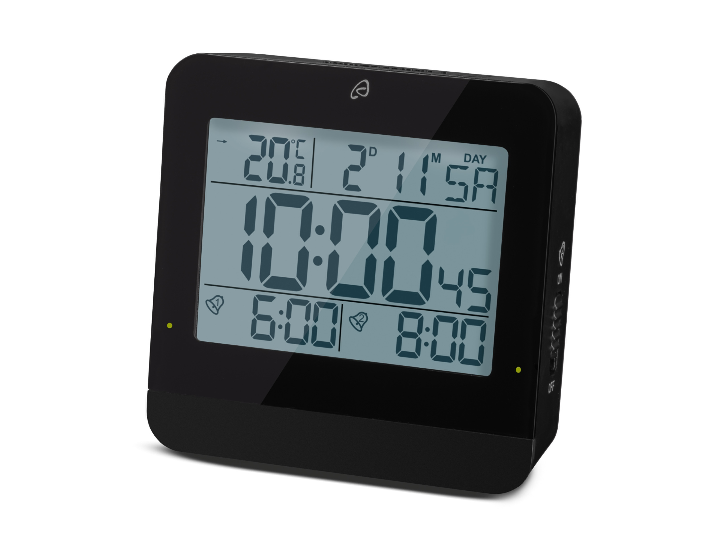 AURIOL® Digitaler Funkwecker LCD (Schwarz) | 04335814060947