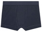 Dunkelblaue Boxershorts.