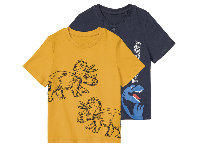 Gehe zu Vollbildansicht: lupilu® Kleinkinder Jungen T-Shirts, 2 Stück, reine Baumwolle - Bild 8