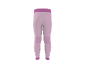 Rosa Sportleggings mit hoher Taille und strukturierten Details.