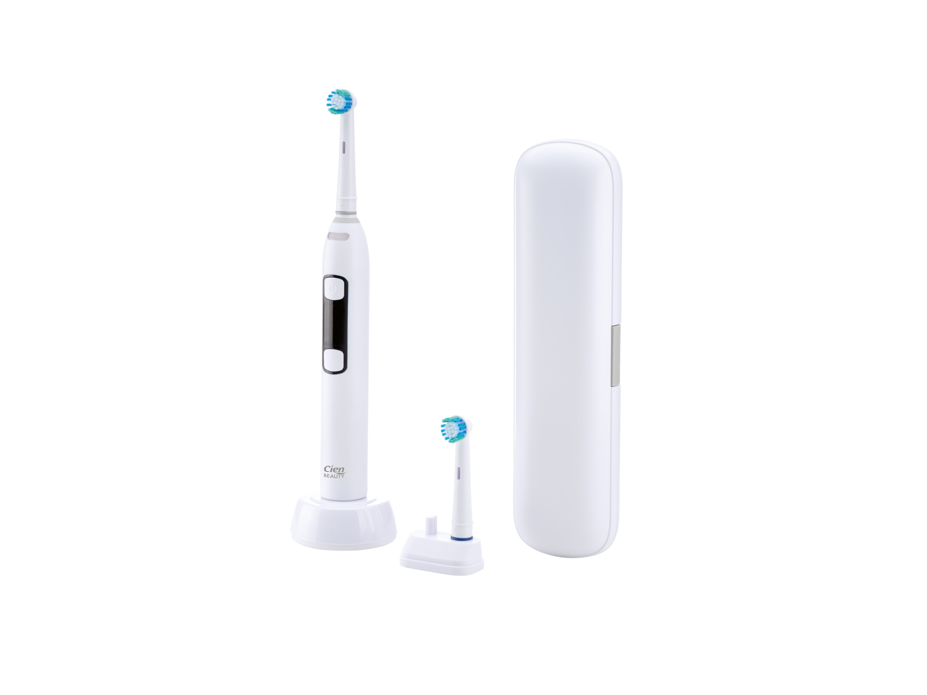CIEN BEAUTY Premium-Oszillierende Zahnbürste mit Akku (Weiß) - Farbe: weiss