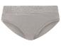 Grauer Damen-Slip mit Spitzenbesatz