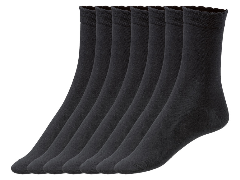 Gehe zu Vollbildansicht: esmara® Damen Socken, 7 Paar, mit Pikeebund - Bild 9