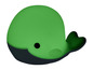 Ein grünes Wal-Bade-Spielzeug.