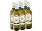 Sechserpack Soave Classico Weißwein mit Etiketten von Trauben und einer Villa.