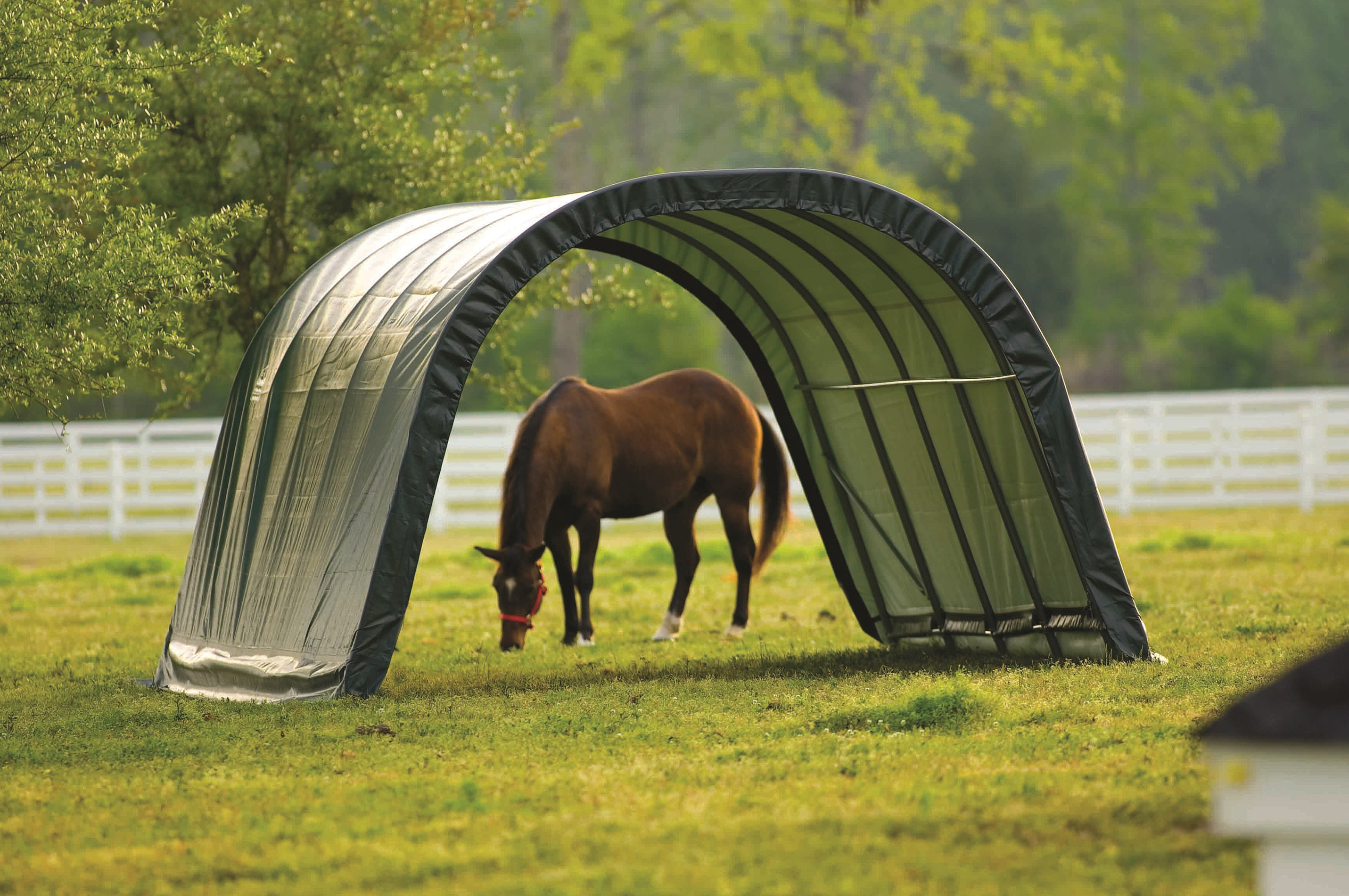 Thumbnail - ShelterLogic USA Weidezelt Run-In-Shed (22,57 m2)