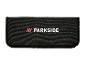 Schwarze Stofftasche mit weißem und rotem „PARKSIDE“-Logo.