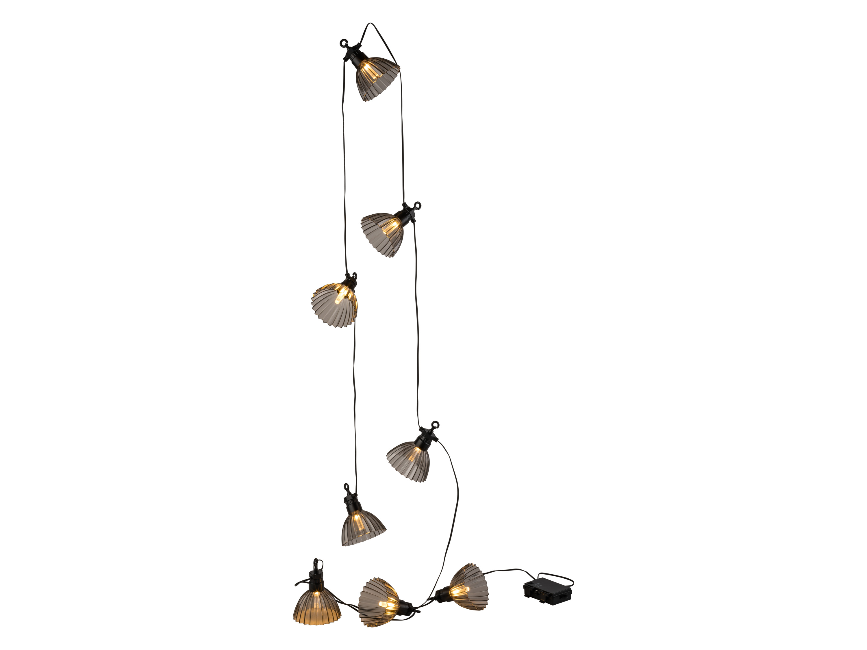 Thumbnail - LIVARNO home LED-Lichterkette mit Lampenschirm Indoor/Outdoor (schwarzer)