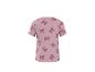 Rosa Kurzarm-T-Shirt mit Schleifenmuster.