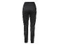 Schwarze Damen-Sporthose mit elastischem Bund und Logo am Bein.