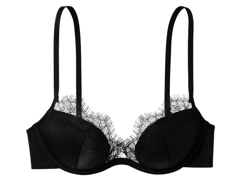 Schwarzer Spitzen-Push-up-BH