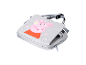 Grauer Peppa Pig Rucksack mit verstellbaren Trägern.