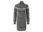 Graues Strickkleid mit norwegischem Muster.