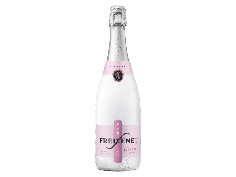 Eine Flasche Freixenet Ice Edition Rosé halbtrockener Cava.