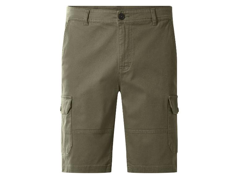 Khakifarbene Cargo-Shorts für Herren