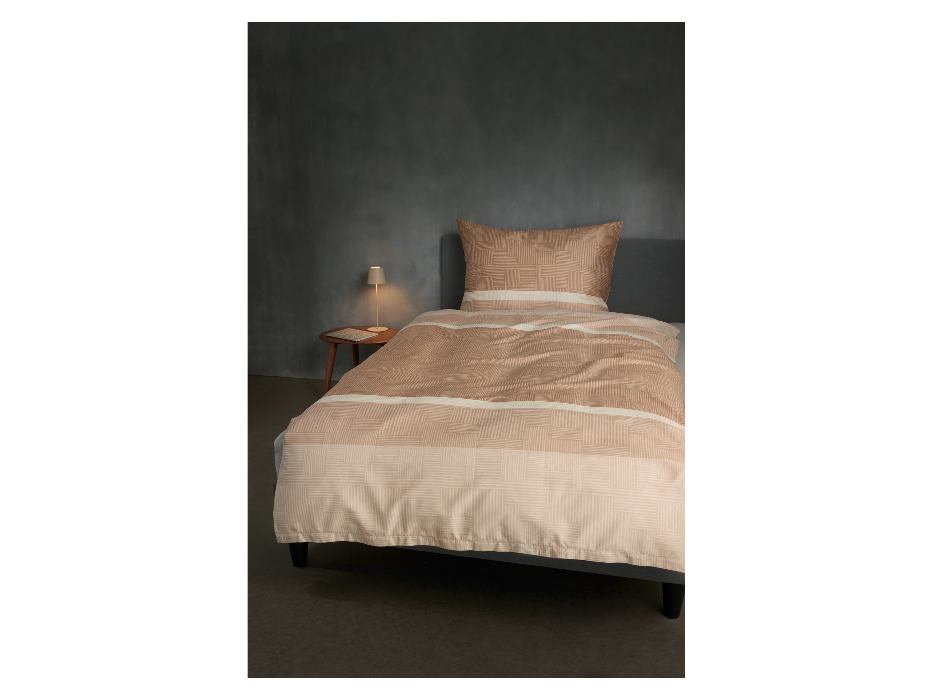 LOOKS BY WOLFGANG JOOP Satin Bettwäsche, 155 x 220 cm (Beige) – Bild 2 von 3
