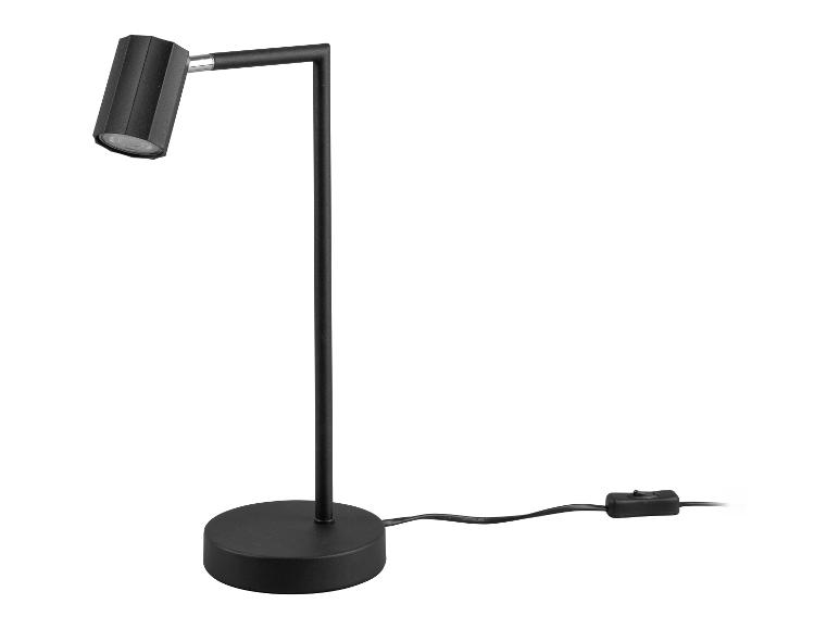 Moderne schwarze Schreibtischlampe im einfachen Design.