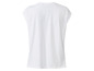 Weißes T-Shirt mit kurzen Ärmeln