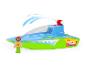 Lena Speed Wave blaues und grünes Spielzeugboot mit Figur und Wasserstrahl
