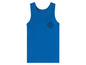 Blaues Tanktop mit dem Fußball-Logo 'Mini Kicks'.