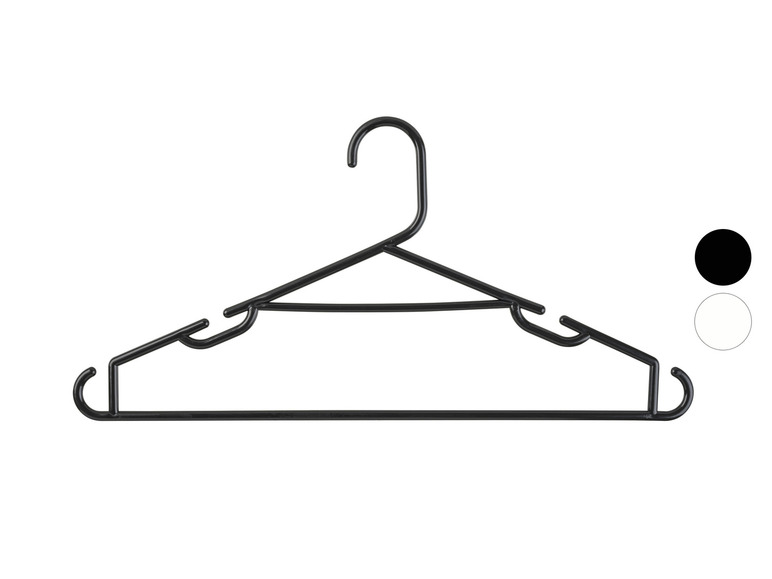 Gehe zu Vollbildansicht: LIVARNO home Kleiderbügel, 10er-Set, schmale Form - Bild 1